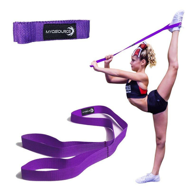 Myosource Kinetic Bands Flexibility Stunt Strap, Purple, Stretching Strap - Image 1